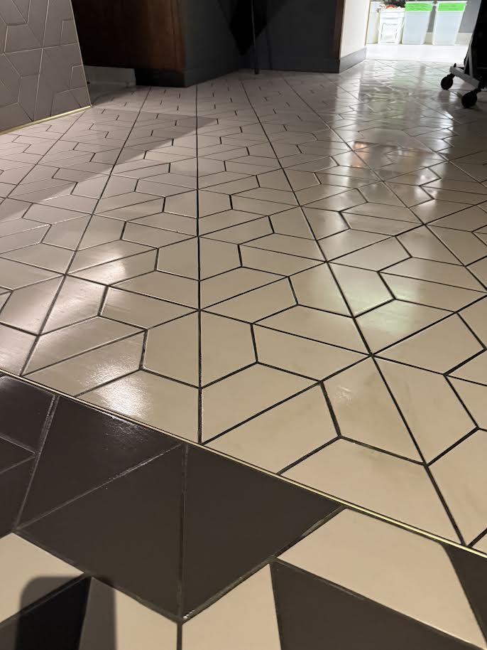 Geometric Tile Floor — After