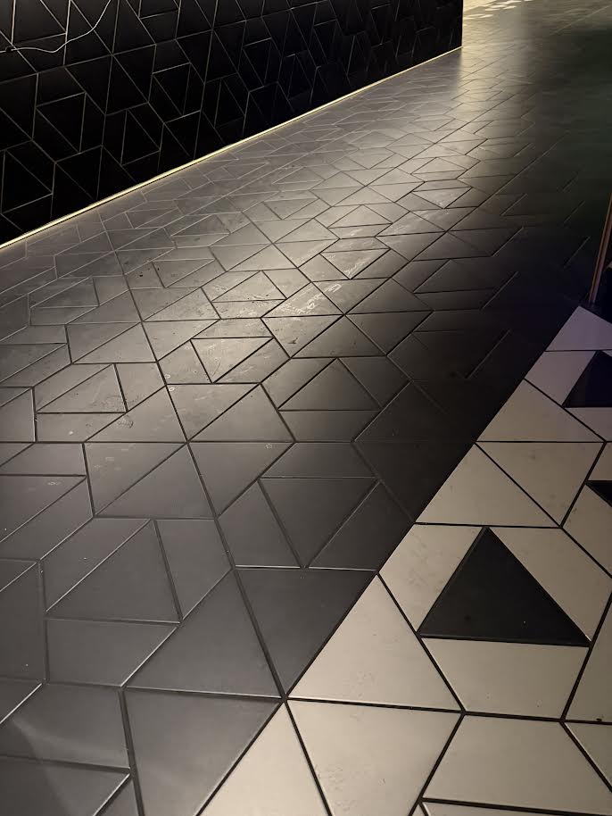 Dark Tile Restoration — Before
